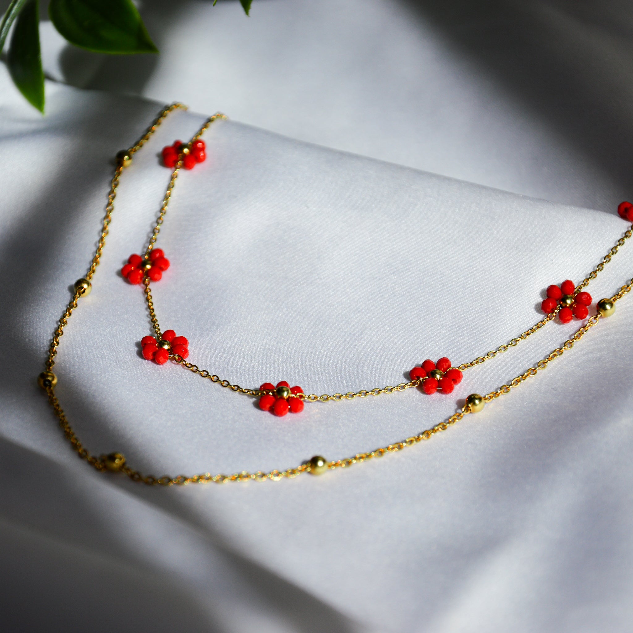 Collana Flora Red